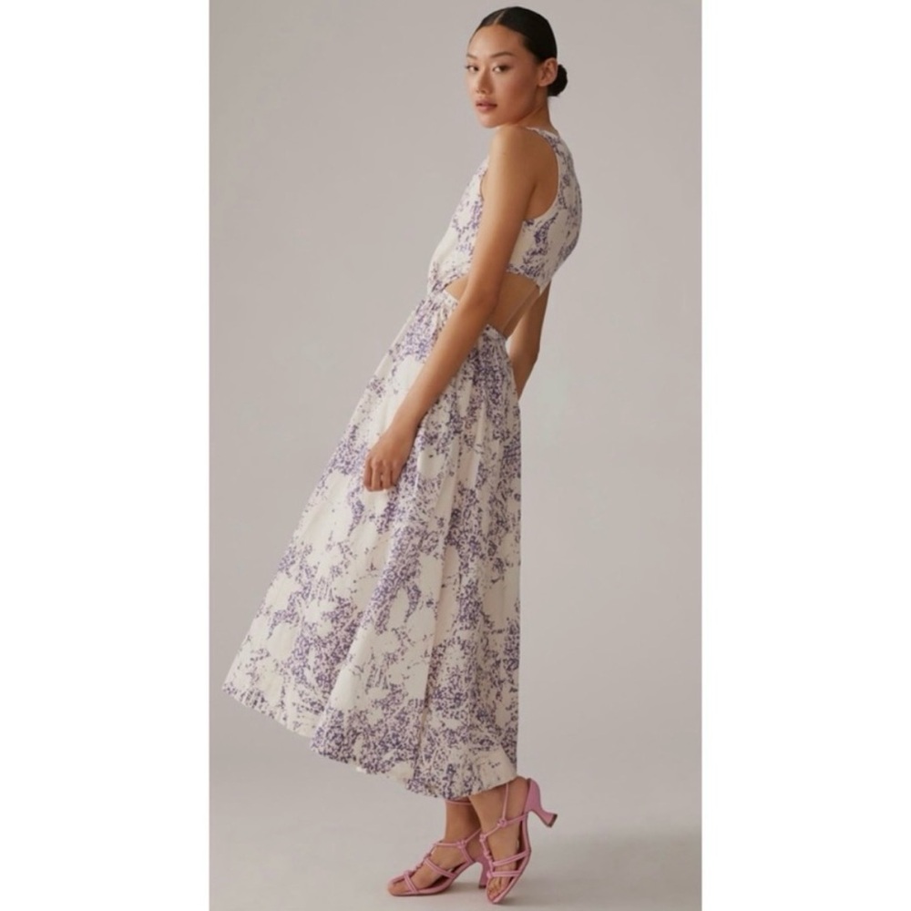 Anthropologie Aureta Studio Side Cutout Dress - Picture 4 of 9